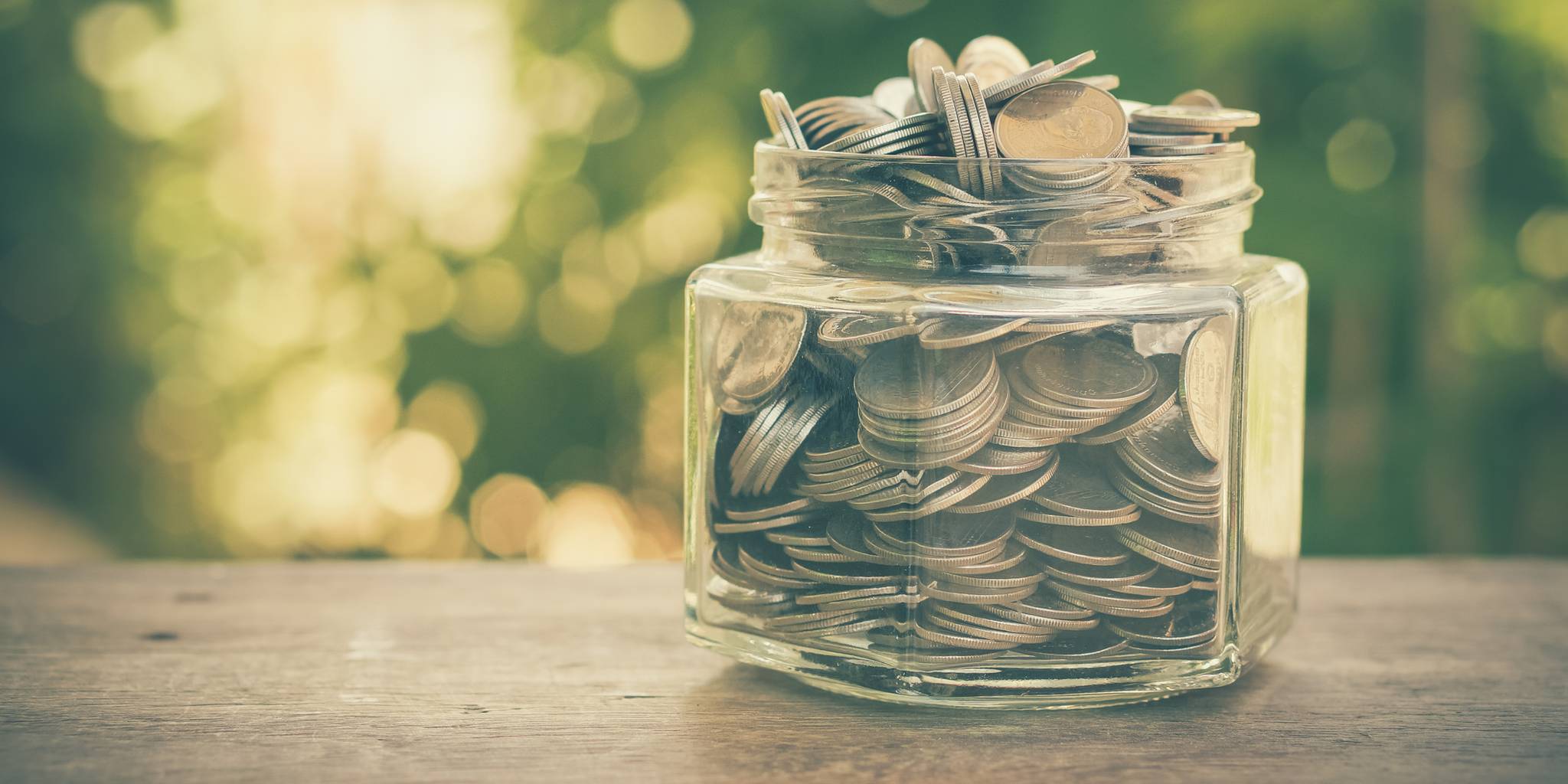 jar of coins